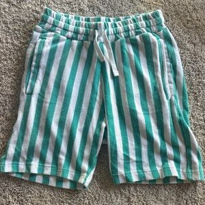 Kenny Flowers Teal and White Striped Kids Shorts